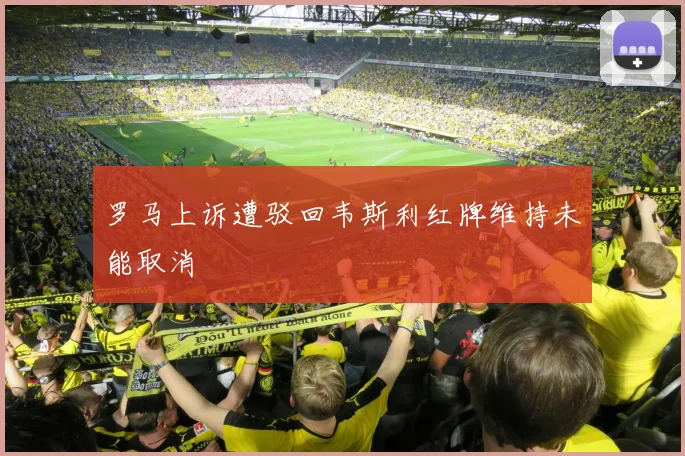 罗马上诉遭驳回韦斯利红牌维持未能取消